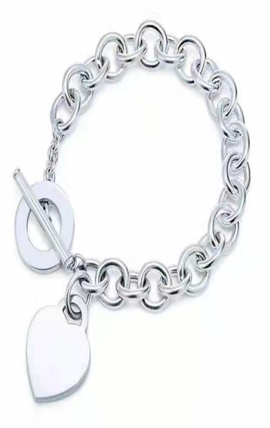 new love heart chain bracelets woman ot clasps t brand silver plated link chains valentines day lover gift fashion designer jewelr1851582, Black
new love heart chain bracelets woman ot clasps t brand silver plated link chains valentines day lover gift fashion designer jewelr1851582, Black