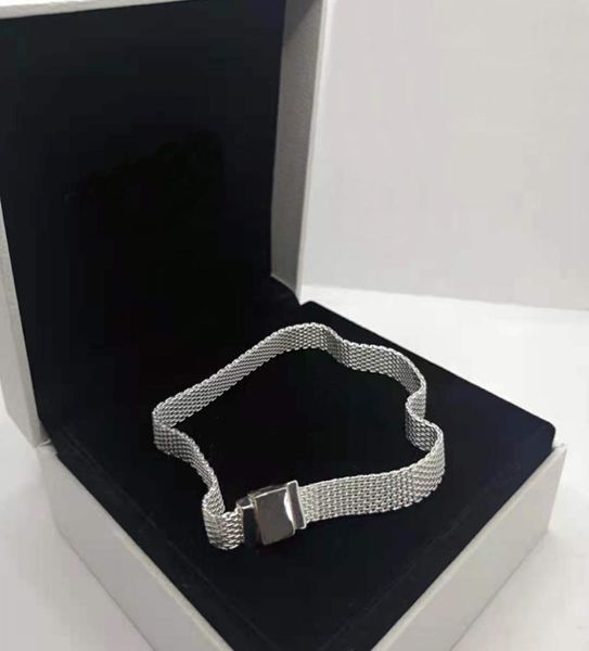 925 sterling silver mesh bracelets for women fit charms with logo design fine jewelry lady gift7992867, Golden;silver
925 sterling silver mesh bracelets for women fit charms with logo design fine jewelry lady gift7992867, Golden;silver
