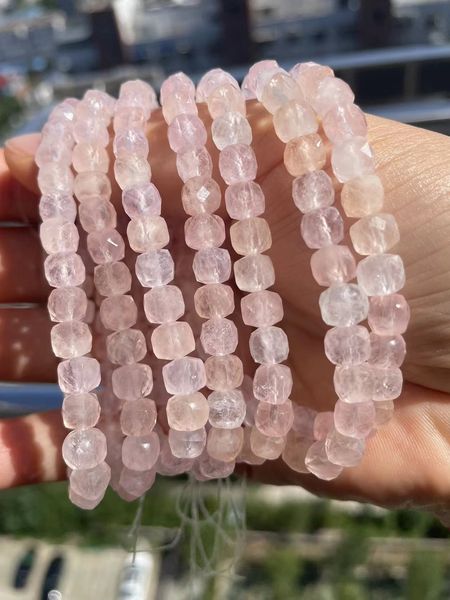 natural crystal beaded bracelet wholesale candy color icy clarity pink morganite facet cube bracelet
natural crystal beaded bracelet wholesale candy color icy clarity pink morganite facet cube bracelet