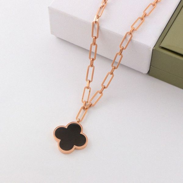 jewelry for women flowers four-leaf clover pendant necklace 18k gold stainless steel luxury fashional necklaces gift wedding party jewelry, Silver
jewelry for women flowers four-leaf clover pendant necklace 18k gold stainless steel luxury fashional necklaces gift wedding party jewelry, Silver