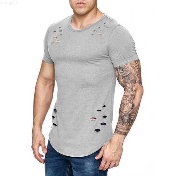 men's t-shirts summer men cotton ripped t-shirt fashion solid color slim fit o-neck short sleeve tshirts sports fitness club pullover, White;black
men's t-shirts summer men cotton ripped t-shirt fashion solid color slim fit o-neck short sleeve tshirts sports fitness club pullover, White;black