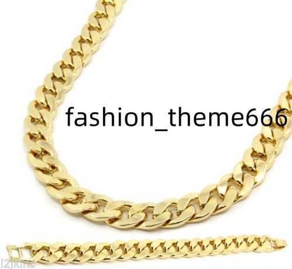 bracelet necklace new mens gold silver plated cuban hip hop miami necklace chain bracelet set 15mm 8inch 30inch
bracelet necklace new mens gold silver plated cuban hip hop miami necklace chain bracelet set 15mm 8inch 30inch