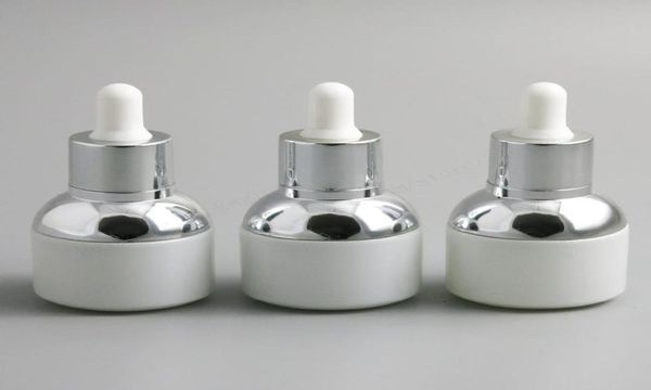 20 x 30ml empty pear white glass drop bottle with silver aluminum clourse rubber 1oz cosmetic container2831488
20 x 30ml empty pear white glass drop bottle with silver aluminum clourse rubber 1oz cosmetic container2831488