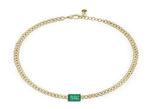 women iced out bling cz chain choker 328cm necklace with big green baguette cz miami cuban link chain necklace wedding gift2326189, Silver
women iced out bling cz chain choker 328cm necklace with big green baguette cz miami cuban link chain necklace wedding gift2326189, Silver