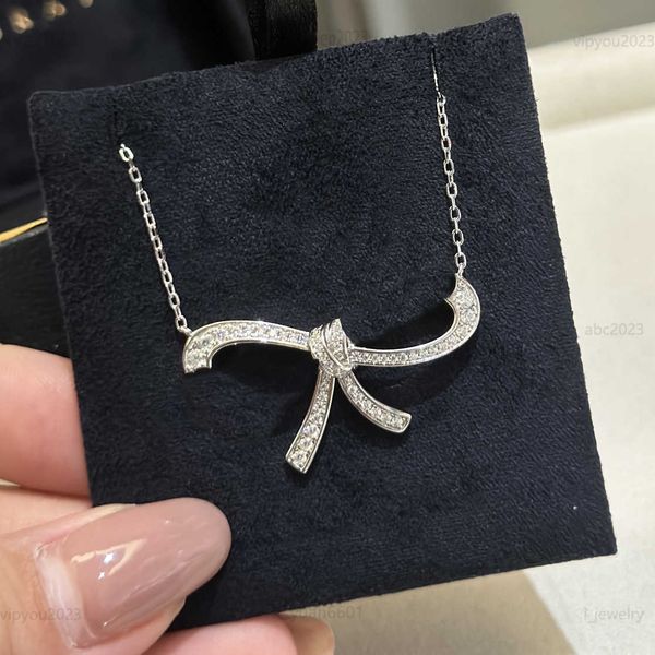 designer women pendant necklaces minimalist chain jewelry diamond bowknot pendant necklace including box preferred gift, Silver
designer women pendant necklaces minimalist chain jewelry diamond bowknot pendant necklace including box preferred gift, Silver