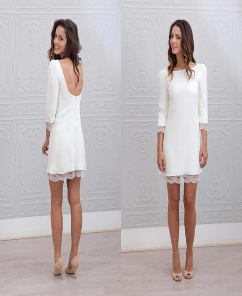 simple elegant 2021 short mini sheath fitted wedding dresses with 34 long sleeves low back beach casual reception bridal gow7654363, White
simple elegant 2021 short mini sheath fitted wedding dresses with 34 long sleeves low back beach casual reception bridal gow7654363, White