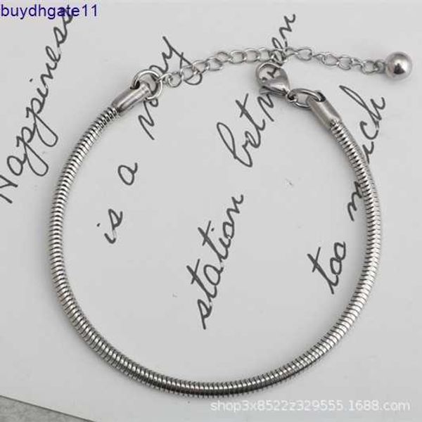 2023 new fashion accessories japanese version of round snake chain titanium steel student men's women's bracelet punk hip hop drag, Silver
2023 new fashion accessories japanese version of round snake chain titanium steel student men's women's bracelet punk hip hop drag, Silver
