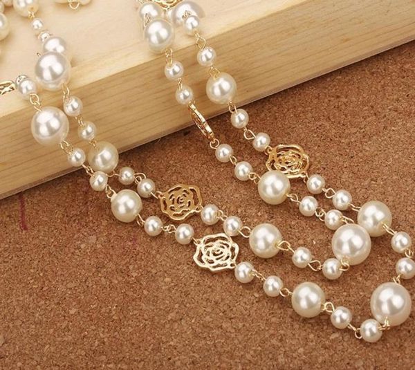 fashion designer luxury classic style hollow roses elegant multi colors bright pearls long sweater statement necklace for woman9754285, Black
fashion designer luxury classic style hollow roses elegant multi colors bright pearls long sweater statement necklace for woman9754285, Black