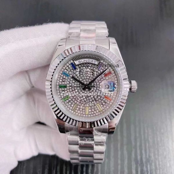 watches diamonds watch 41mm designer mens automatic mechanical watches with box sapphire waterproof wristwatches full stainless steel luxury, Slivery;golden
watches diamonds watch 41mm designer mens automatic mechanical watches with box sapphire waterproof wristwatches full stainless steel luxury, Slivery;golden