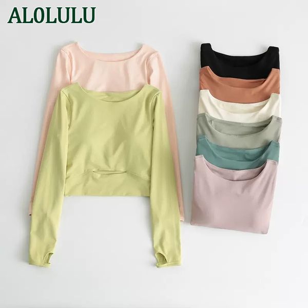 al0lulu yoga clothing with chest pad women's quick-drying short fitness clothing tight-fitting autumn and winter sports long-sleeved
al0lulu yoga clothing with chest pad women's quick-drying short fitness clothing tight-fitting autumn and winter sports long-sleeved