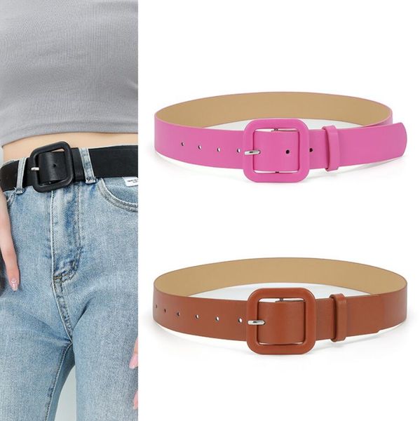 women's leather belt minimalism waistband pin buckles jeans candy colors female waist belts for women dresses fashion simple harajuku, Black;brown
women's leather belt minimalism waistband pin buckles jeans candy colors female waist belts for women dresses fashion simple harajuku, Black;brown
