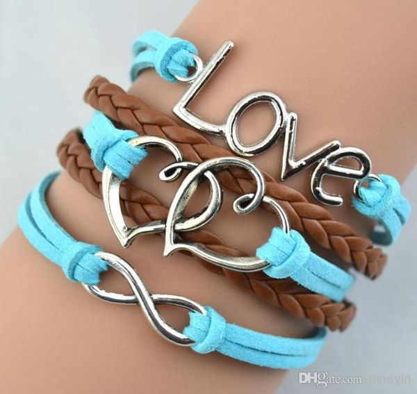 whole heart bracelets infinity charm bracelets wax cords leather bangle mens and women jewelry gifts hy10645027084, Golden;silver
whole heart bracelets infinity charm bracelets wax cords leather bangle mens and women jewelry gifts hy10645027084, Golden;silver