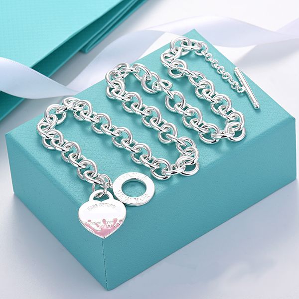 designer jewelry necklace for women love enamel flower glue steel print pendant necklaces letter thick chain cuban chains with box, Silver
designer jewelry necklace for women love enamel flower glue steel print pendant necklaces letter thick chain cuban chains with box, Silver