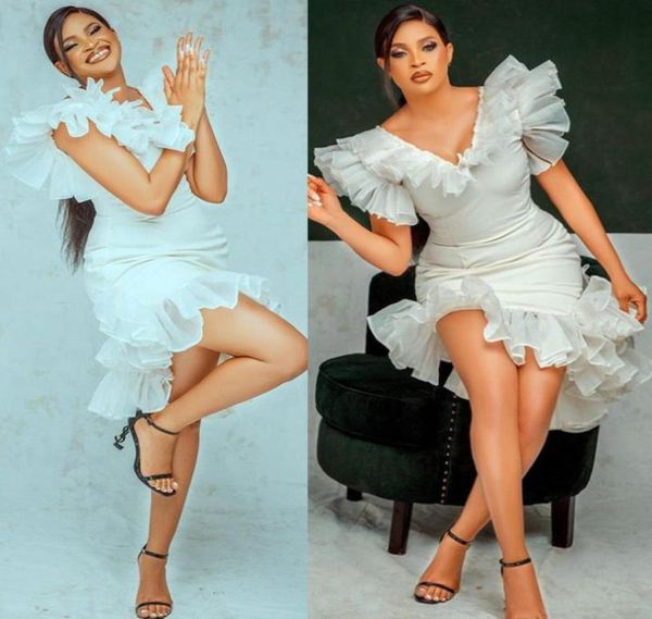 2021 plus size arabic aso ebi mermaid short prom dresses deep vneck satin evening formal party bridesmaid second reception g3005875, Black
2021 plus size arabic aso ebi mermaid short prom dresses deep vneck satin evening formal party bridesmaid second reception g3005875, Black