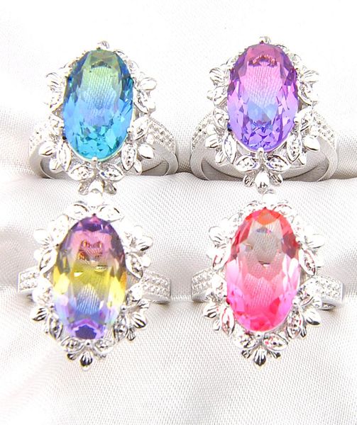 luckyshine new sweet lovely decorative border bi colored watermelon tourmaline gems 925 sterling silver womens rings fashion party8634923, Slivery;golden
luckyshine new sweet lovely decorative border bi colored watermelon tourmaline gems 925 sterling silver womens rings fashion party8634923, Slivery;golden