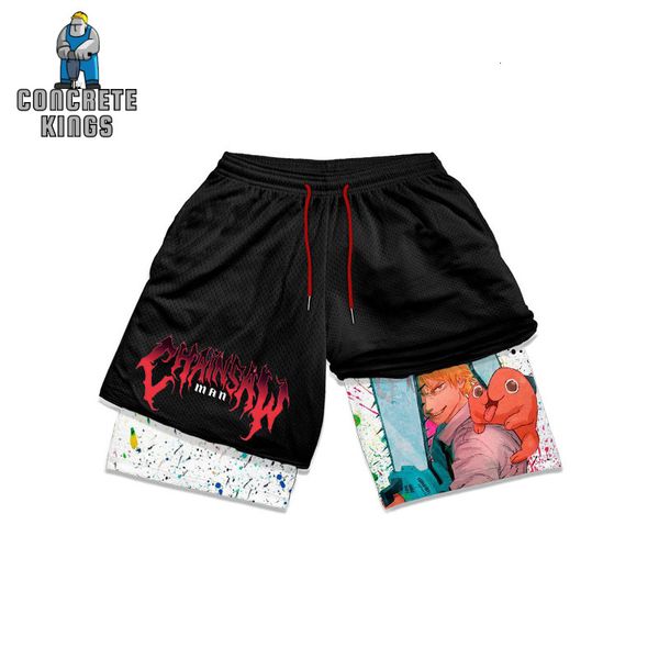 men's shorts anime gym chainsaw man workout 2 in 1 quick dry performance sports men summer fitness running short pants pocket 230715, White;black
men's shorts anime gym chainsaw man workout 2 in 1 quick dry performance sports men summer fitness running short pants pocket 230715, White;black