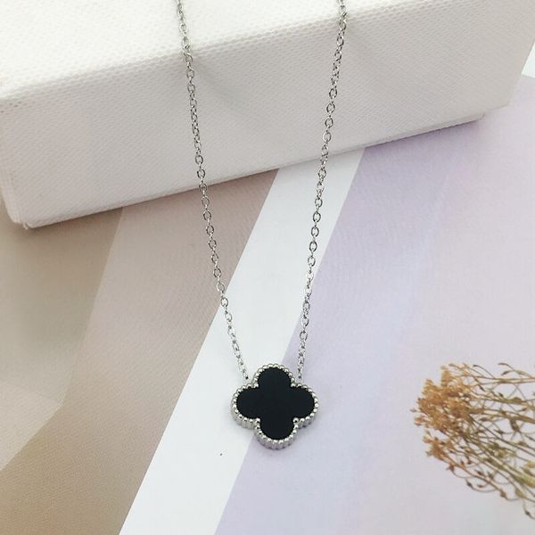 fashion design stainless steel clover pendant necklace women wedding jewelry for gift, Silver
fashion design stainless steel clover pendant necklace women wedding jewelry for gift, Silver