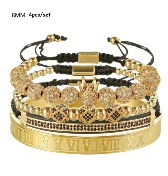 4pcsset beaded strands roman numeral titanium steel bracelet couple charm crownfor lovers for women men luxury jewelry tainless 2033416, Black
4pcsset beaded strands roman numeral titanium steel bracelet couple charm crownfor lovers for women men luxury jewelry tainless 2033416, Black