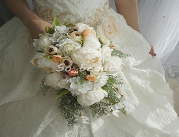 rose peony bridal cascading bouquet wedding bouquets bride girl flowers home party decoration fake table flower white pink5000872
rose peony bridal cascading bouquet wedding bouquets bride girl flowers home party decoration fake table flower white pink5000872