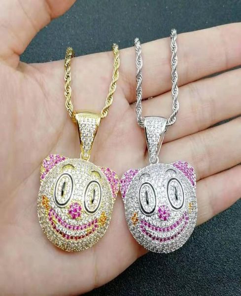 iced out clown pendant necklaces for men women hip hop luxury designer bling diamond cartoon pendants 18k gold plated chain neckla1519827, Silver
iced out clown pendant necklaces for men women hip hop luxury designer bling diamond cartoon pendants 18k gold plated chain neckla1519827, Silver
