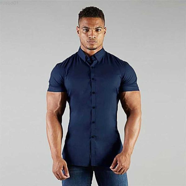 men's t-shirts running shirt men's gym clothing summer business shirt short sleeve turn-down collar shirt super slim fit social dr, White;black
men's t-shirts running shirt men's gym clothing summer business shirt short sleeve turn-down collar shirt super slim fit social dr, White;black