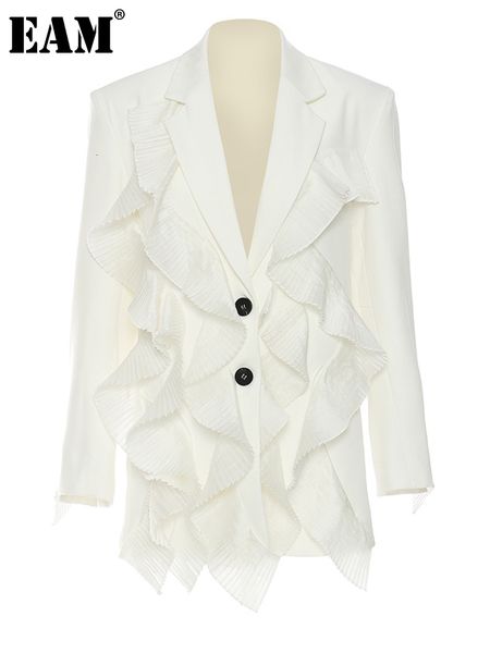 women s suits blazers eam women white pleated irregular elegant blazer lapel long sleeve loose fit jacket fashion spring autumn 2023 1de7885, White;black
women s suits blazers eam women white pleated irregular elegant blazer lapel long sleeve loose fit jacket fashion spring autumn 2023 1de7885, White;black