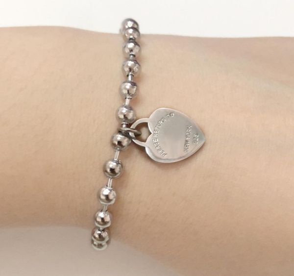 logo luxury bracelets strands stainless steel round heart beaded chains bracelet on hand couple fashion jewelry whole gifts fo9125828, Black
logo luxury bracelets strands stainless steel round heart beaded chains bracelet on hand couple fashion jewelry whole gifts fo9125828, Black
