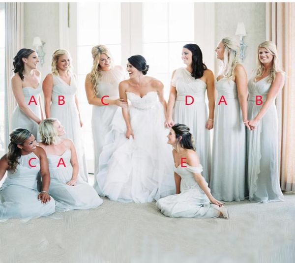 2017 light blue sweetheart sleeveless bridesmaid dresses chiffon backless mixed style tiered ruffles aline long prom evenin2448854, White;pink
2017 light blue sweetheart sleeveless bridesmaid dresses chiffon backless mixed style tiered ruffles aline long prom evenin2448854, White;pink