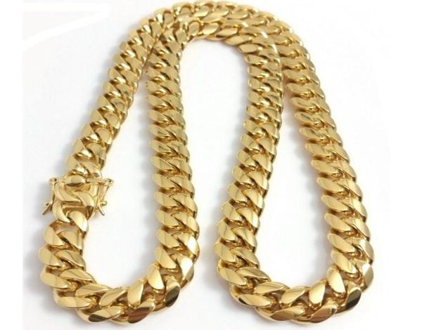 men 18k yellow gold stainless steel 12mm 24quot miami cuban curb link chain4546265, Silver
men 18k yellow gold stainless steel 12mm 24quot miami cuban curb link chain4546265, Silver