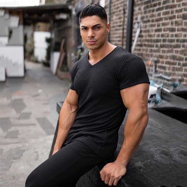 men's t-shirts summer running v neck short sleeve knitted t shirt men gym t-shirt sports slim fit t-shirt fitness bodybuilding workout, White;black
men's t-shirts summer running v neck short sleeve knitted t shirt men gym t-shirt sports slim fit t-shirt fitness bodybuilding workout, White;black