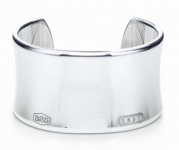 2019 new silver wide no seal bangle bracelet fashion bracelet size with box and dastbag8734754, Black
2019 new silver wide no seal bangle bracelet fashion bracelet size with box and dastbag8734754, Black
