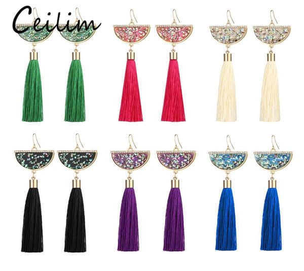 new bohemian crystal tassel earrings black white blue red green silk fabric long drop dangle tassels earrings for women jewelry gi7787634, Silver
new bohemian crystal tassel earrings black white blue red green silk fabric long drop dangle tassels earrings for women jewelry gi7787634, Silver