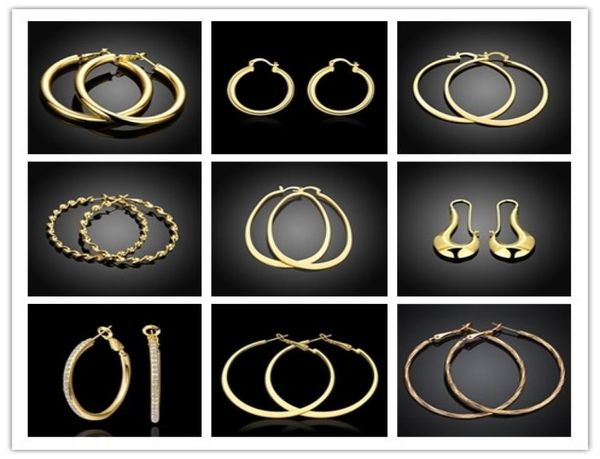 mixed style hoop earrings 18k gold plated jewelry pretty cool party style 9pair lot6572497, Golden;silver
mixed style hoop earrings 18k gold plated jewelry pretty cool party style 9pair lot6572497, Golden;silver