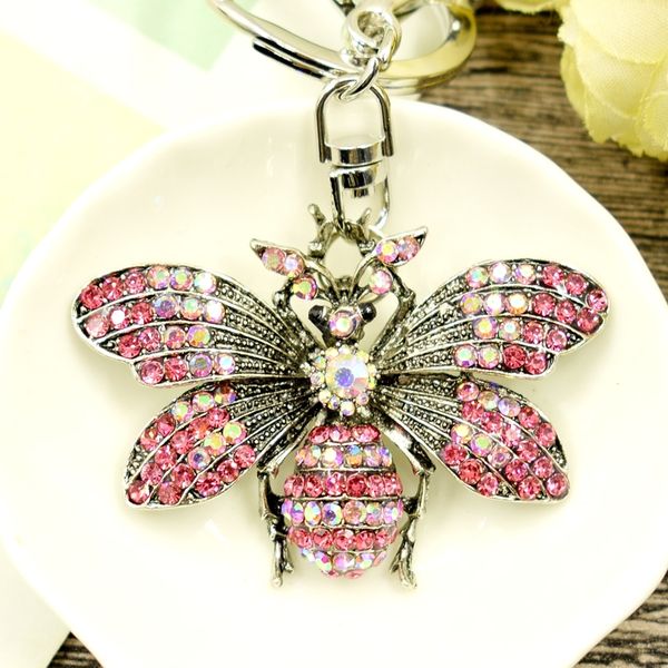 keychains luxury bee crystal peandant key chain keyring for women car bag holder, Slivery;golden
keychains luxury bee crystal peandant key chain keyring for women car bag holder, Slivery;golden