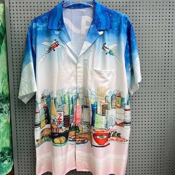 mens casual shirts men women casablanca shirt delicious food aircraft printed short sleeved cardigan causal holiday hawaiian 230714, White;black
mens casual shirts men women casablanca shirt delicious food aircraft printed short sleeved cardigan causal holiday hawaiian 230714, White;black