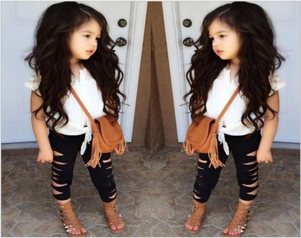 summer girls clothing sets baby girl lace sleeveless tshirt hredded leggings pants 2pcs set kids outfits children suit2989914, White
summer girls clothing sets baby girl lace sleeveless tshirt hredded leggings pants 2pcs set kids outfits children suit2989914, White