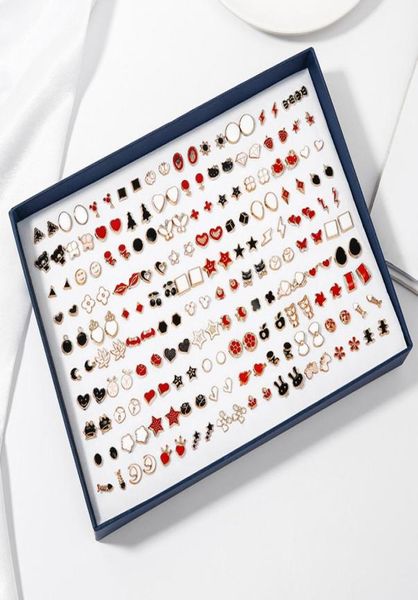 100 pairsset women acrylic crystal small stud earring sets girl child heart star animal moon crown earrings jewelry1951092, Golden;silver
100 pairsset women acrylic crystal small stud earring sets girl child heart star animal moon crown earrings jewelry1951092, Golden;silver