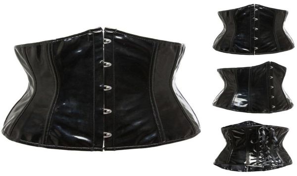 gothic fetish black underbust corset pvc vinyl bustier laceup punk s2xl body shaper7322779, Black;white
gothic fetish black underbust corset pvc vinyl bustier laceup punk s2xl body shaper7322779, Black;white