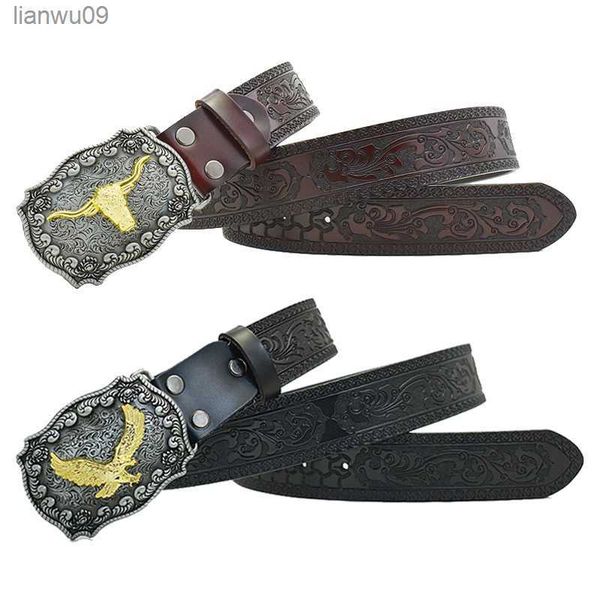 western flower eagle dragons carved men leather belt retro pin buckle men jeans causal pants belt l230704, Black;brown
western flower eagle dragons carved men leather belt retro pin buckle men jeans causal pants belt l230704, Black;brown