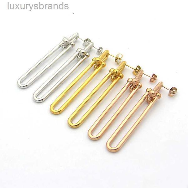 womens u-shaped earrings two section long ear studs designer jewelry studs gold/silvery/rose full brand as wedding christmas gift, Golden;silver
womens u-shaped earrings two section long ear studs designer jewelry studs gold/silvery/rose full brand as wedding christmas gift, Golden;silver