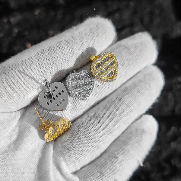 hip hop rapper men women stud earrings jewelry love heart gold silver full diamond heart shaped zircon earrings night club jewelry accessori, Golden
hip hop rapper men women stud earrings jewelry love heart gold silver full diamond heart shaped zircon earrings night club jewelry accessori, Golden