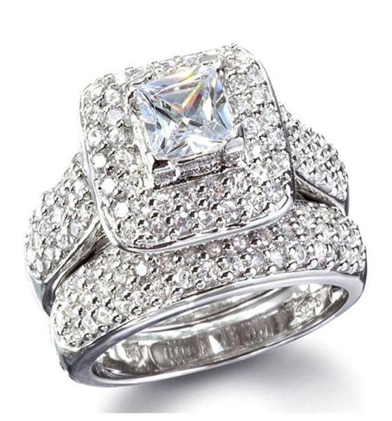 with side stones size 5678910 jewelry princess cut 14kt white gold filled full z gem simulated diamond women wedding enga6796681, Silver
with side stones size 5678910 jewelry princess cut 14kt white gold filled full z gem simulated diamond women wedding enga6796681, Silver