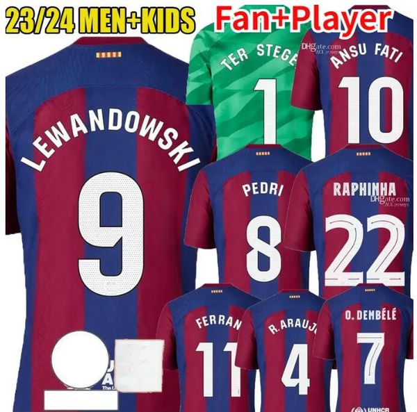 23 24 pedri lewandowski barcelonas soccer jerseys gavi #6 ansu fati de futbol ferran 22 23 24 camiseta adama football shirt men women barca, Black;yellow
23 24 pedri lewandowski barcelonas soccer jerseys gavi #6 ansu fati de futbol ferran 22 23 24 camiseta adama football shirt men women barca, Black;yellow