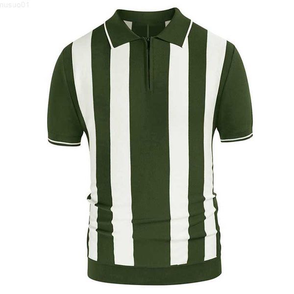 men's t-shirts vintage striped knit polo shirts men summer short sleeve patchwork lapel zipper knitted mens clothes casual polo street, White;black
men's t-shirts vintage striped knit polo shirts men summer short sleeve patchwork lapel zipper knitted mens clothes casual polo street, White;black