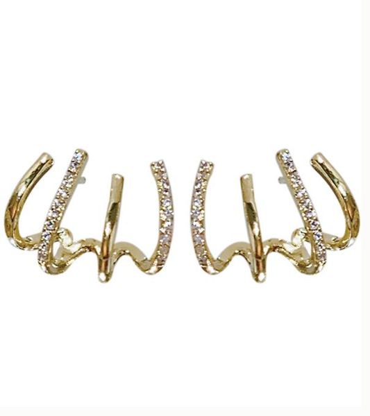 14k gold plated claw earrings cuff for women earrings that looks like multiple piercings illusion stud earring four claw earrings3572457, Silver
14k gold plated claw earrings cuff for women earrings that looks like multiple piercings illusion stud earring four claw earrings3572457, Silver