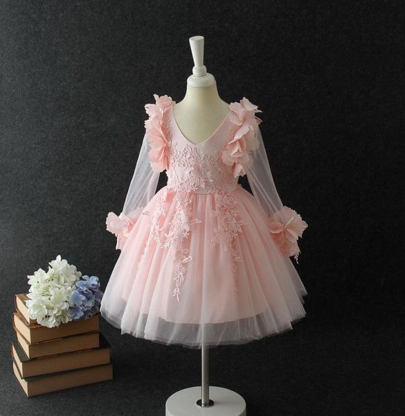 fashion girl dress pink princess style for special occasions ball gown with bowknot for 3 4 5 6 7 8 years old4462057, Red;yellow