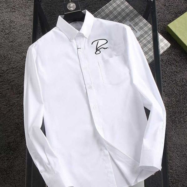 luxury 100% cotton shirt mens business long sleeve tb warhorse embroidery business shirts designer brand loose burb cardigan top, White;black
luxury 100% cotton shirt mens business long sleeve tb warhorse embroidery business shirts designer brand loose burb cardigan top, White;black