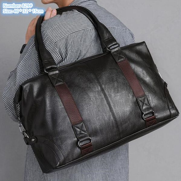 wholesale men shoulder bags 2 colors outdoor sports fitness waterproof leather leisure travel bag belt decoration fashion backpack large cap
wholesale men shoulder bags 2 colors outdoor sports fitness waterproof leather leisure travel bag belt decoration fashion backpack large cap