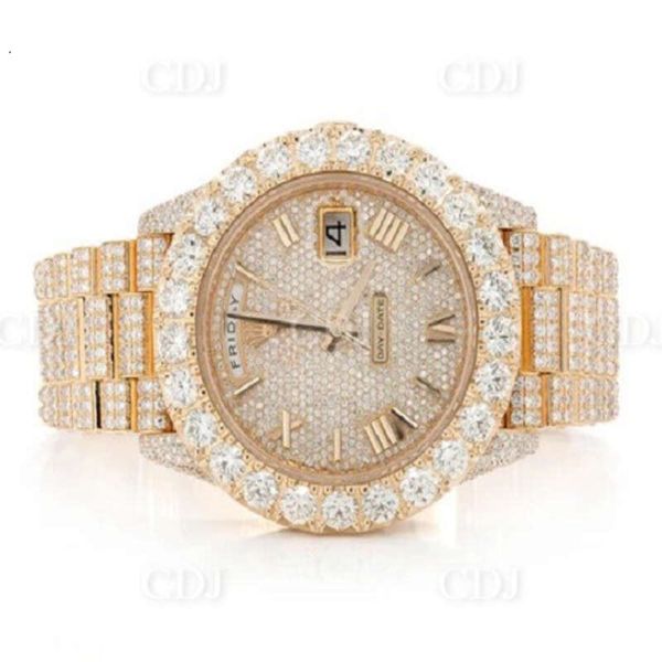 create your own round gold plated natural diamond studded hip hop watches mechanical automatic brand mens fashion watches, Silver
create your own round gold plated natural diamond studded hip hop watches mechanical automatic brand mens fashion watches, Silver