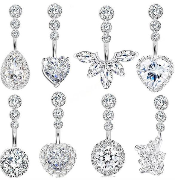 crystal belly button ring for woman navel piercing round heart zircon stud barbell stainless steel bar body jewelry6558555, Silver
crystal belly button ring for woman navel piercing round heart zircon stud barbell stainless steel bar body jewelry6558555, Silver
